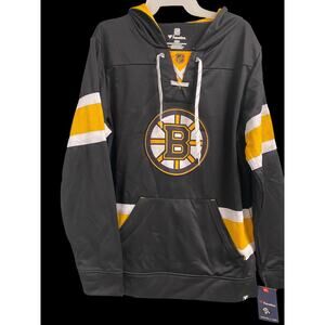 Boston Bruins Fanatics Fleece Hoodie - Black-size L-NWT
